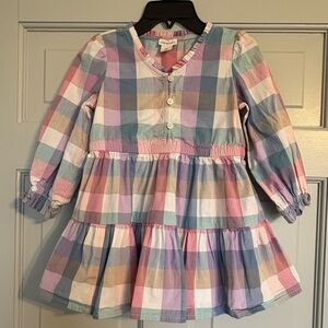 Crewcuts 3T Pastel Plaid Kids Dress